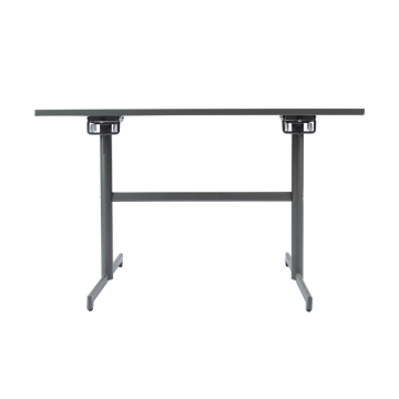 Mesa rectangular plegable de metal de 117 * 70 cm